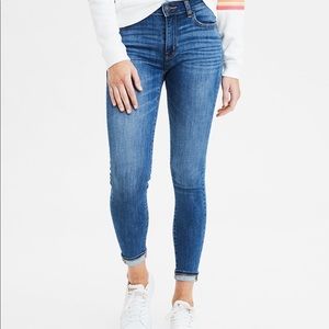 High-Rise Jegging Crop Super Stretch Jeans